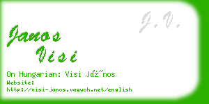 janos visi business card